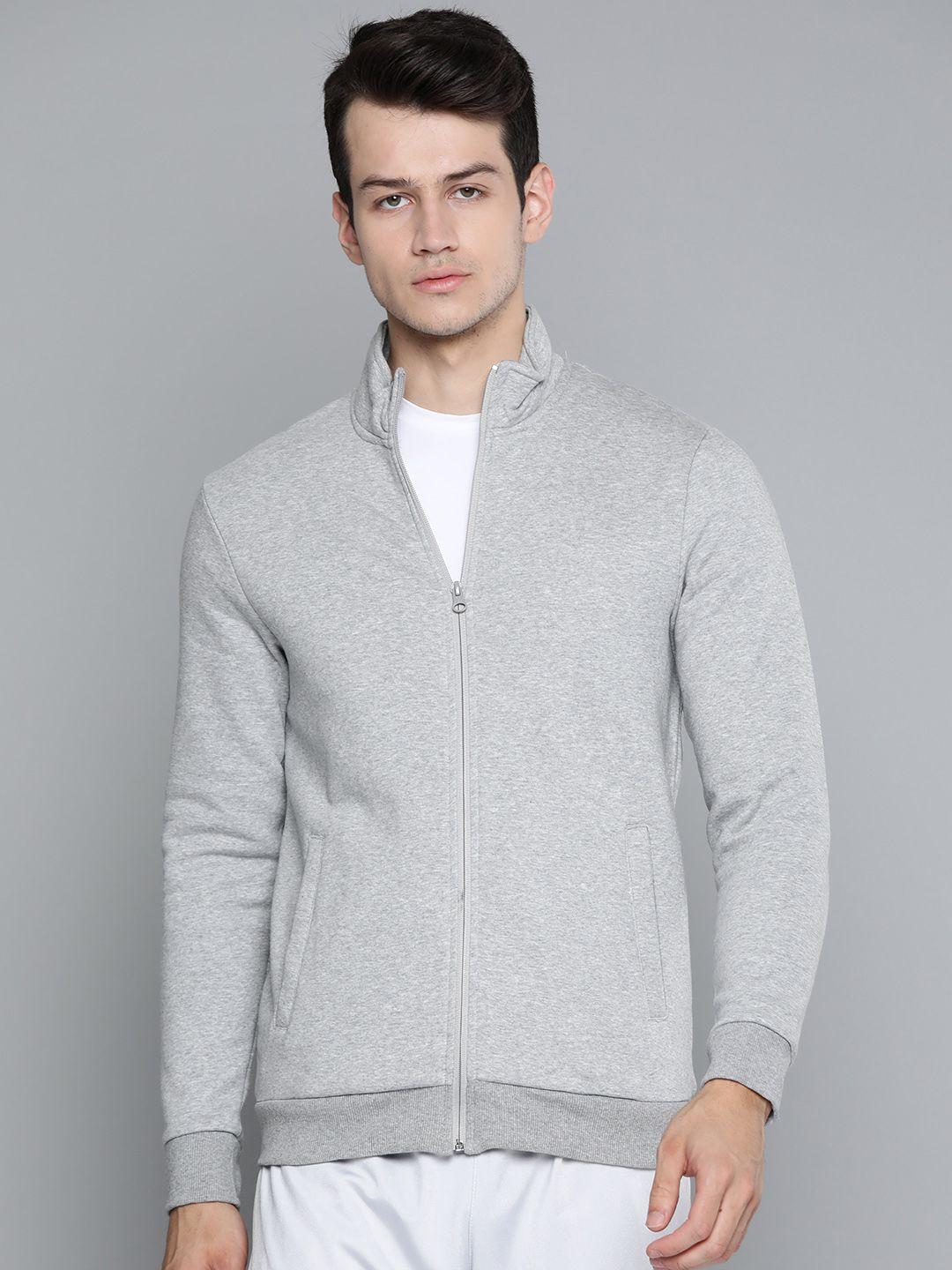 alcis-men-grey-melange-solid-sweatshirt
