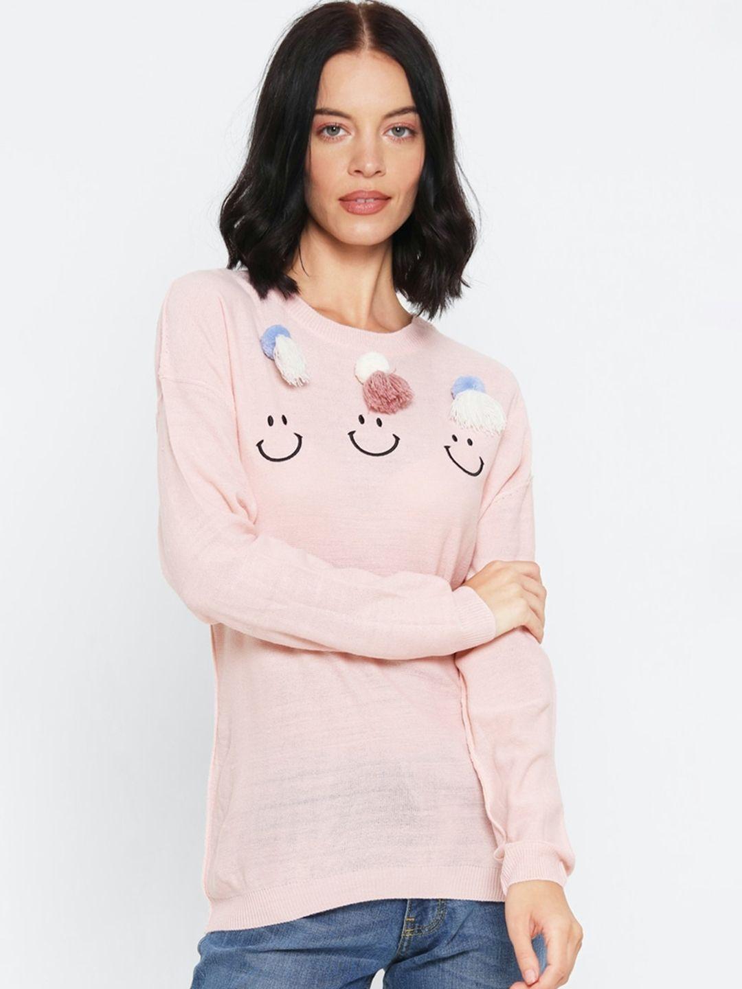 forever-21-women-pink-printed-pullover-sweater