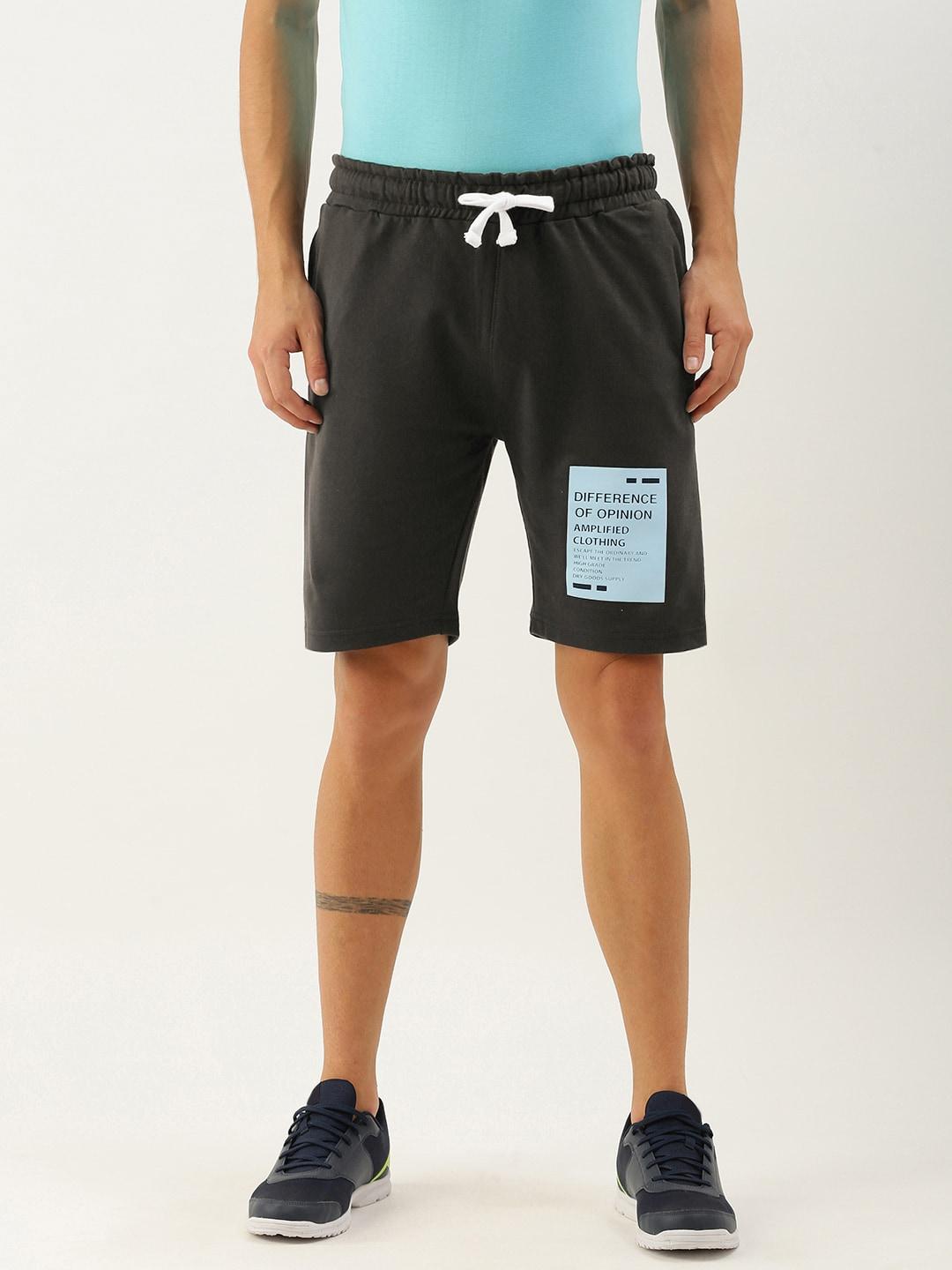difference-of-opinion-men-grey-typography-printed-mid-rise-regular-shorts
