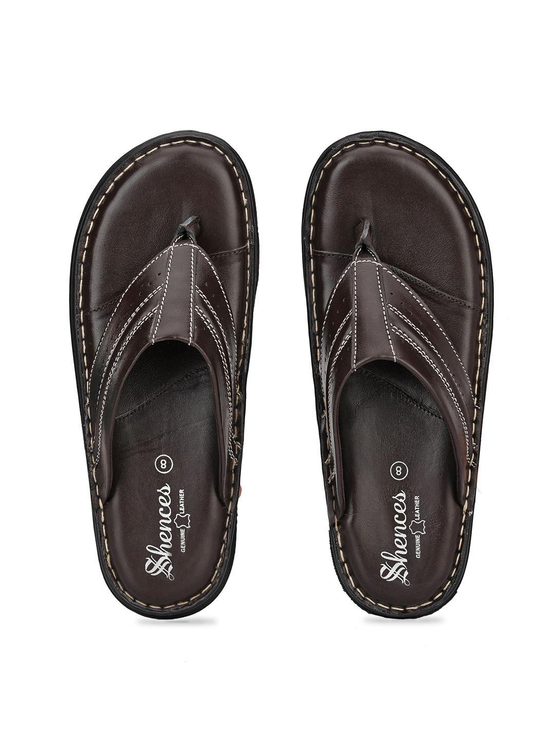 shences-men-brown-genuine-leather-comfort-sandals