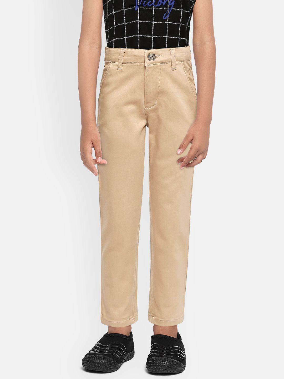 palm-tree-boys-beige-solid-cotton-regular-trousers