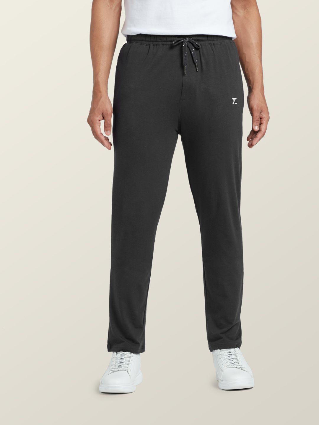 xyxx-men-grey-solid-antimicrobial-cotton-modal-casual-lounge-pant-with-zipper-pocket