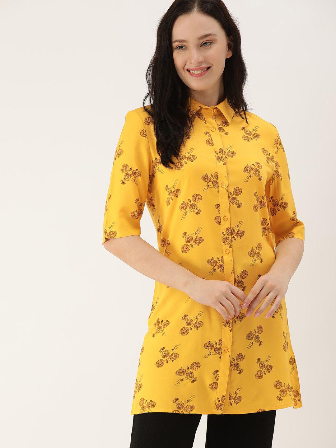 etc-women-yellow-printed-sleep-shirt
