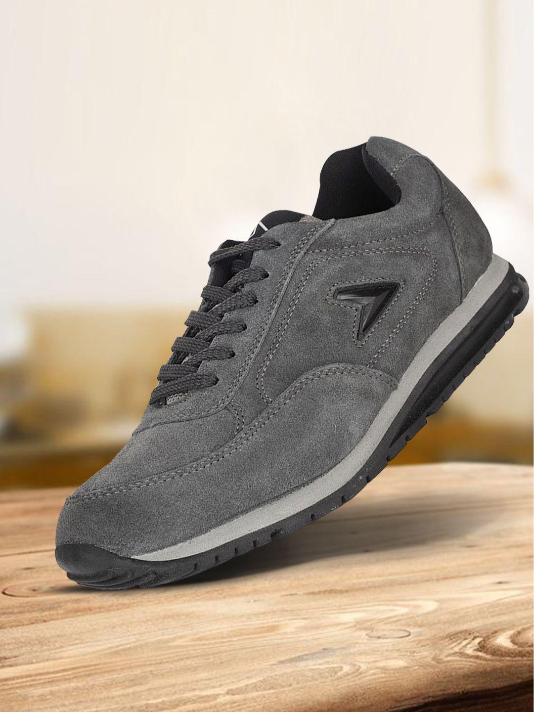 power-men-grey-leather-road-running-non-marking-shoes