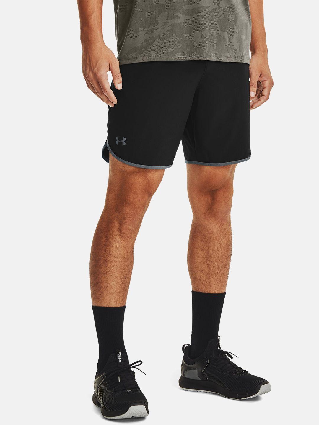 under-armour-men-black-hitt-woven-solid-training-shorts