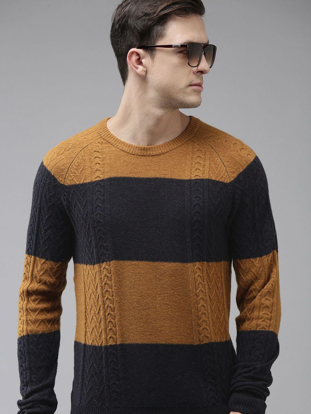 u-s-polo-assn-men-mustard-yellow-&-navy-blue-colourblocked-pullover-sweater