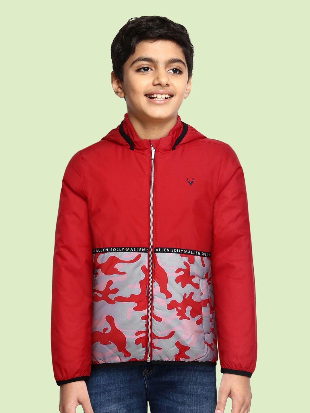 allen-solly-junior-boys-red-&-grey-camouflage-print-hooded-padded-jacket