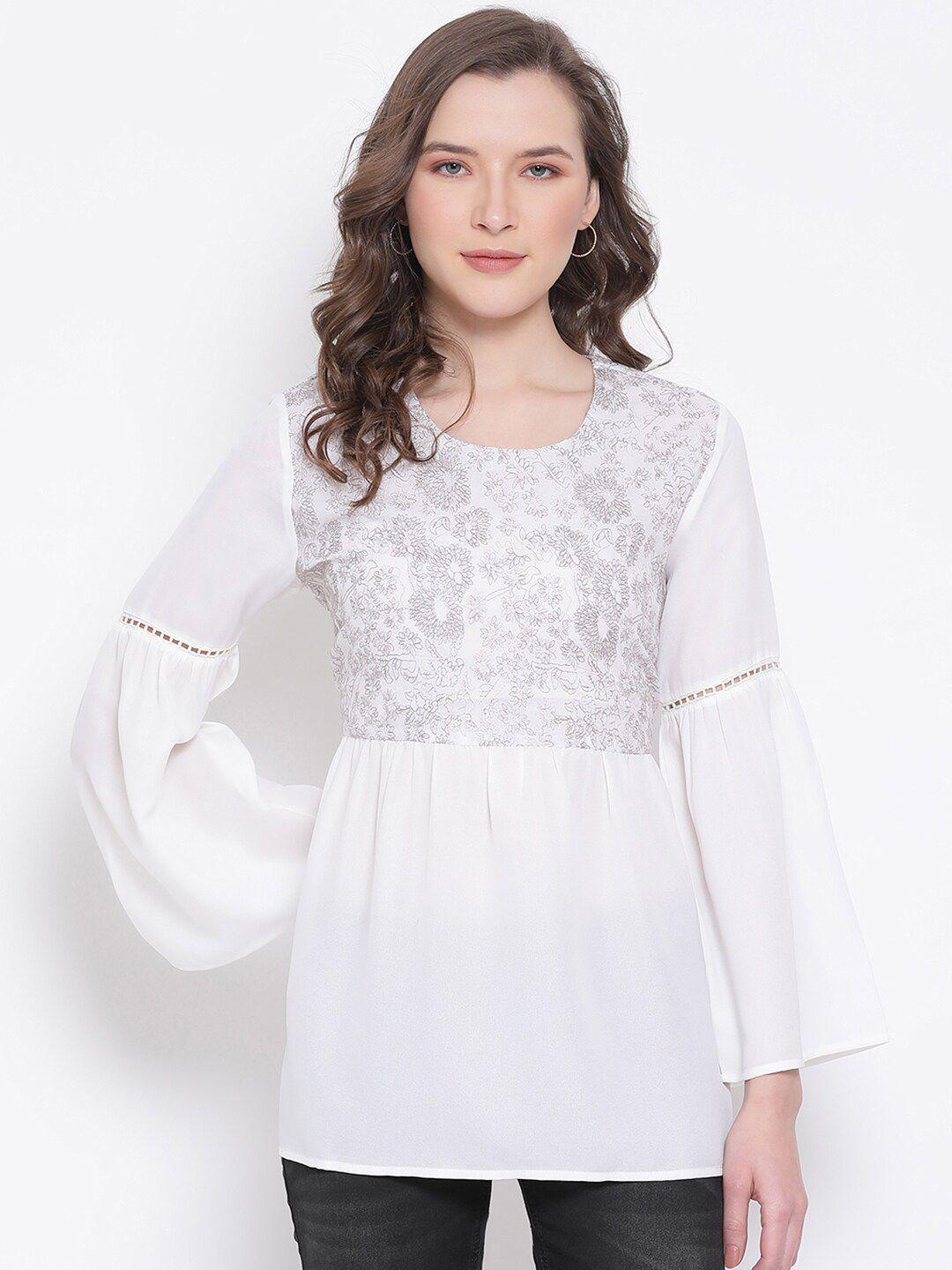 ly2-women-white-and-grey-bell-sleeves-printed-empire-top