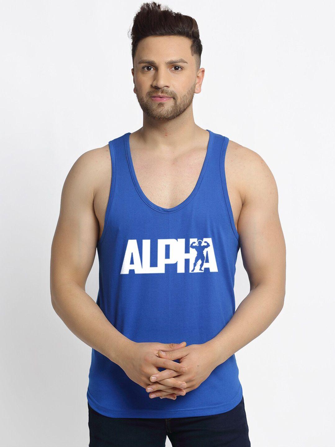 friskers-men-blue-alpha-printed-cotton-gym-vest