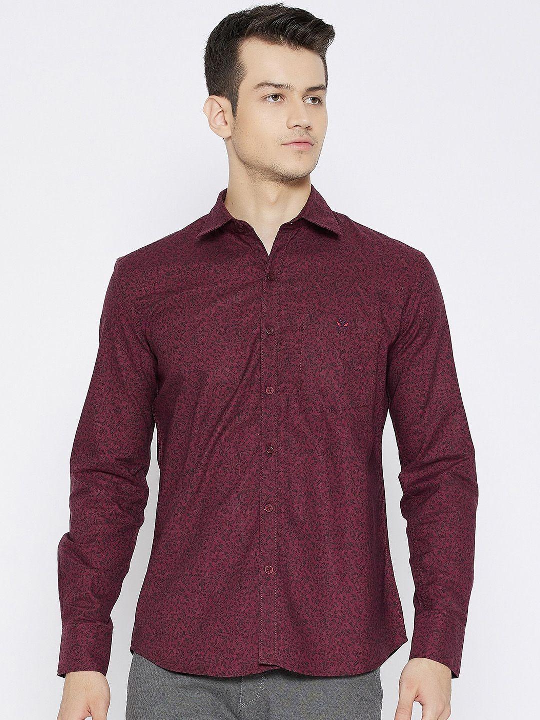 crimsoune-club-men-maroon-slim-fit-floral-printed-casual-shirt
