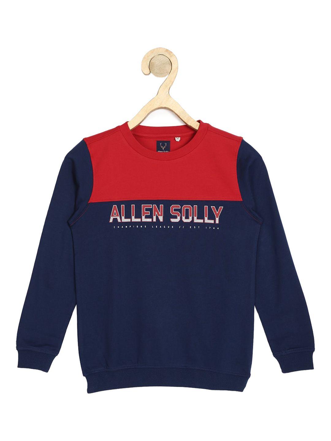 allen-solly-junior-boys-navy-blue-typography-printed-sweatshirt