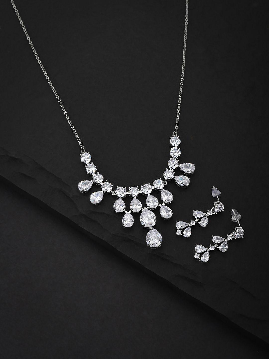 carlton-london-silver-toned-rhodium-plated-handcrafted-cz-studded-jewellery-set