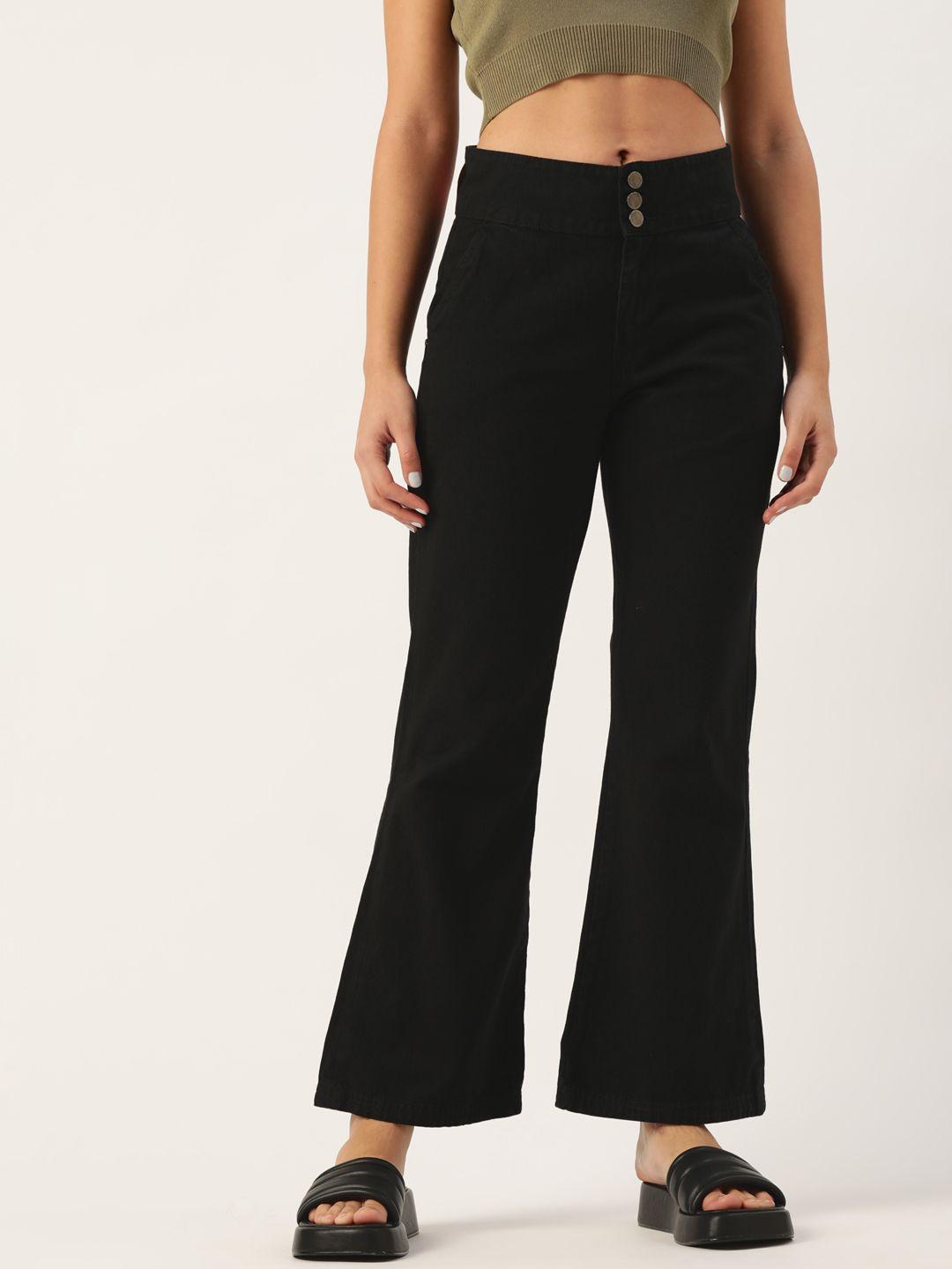 dressberry-women-black-flared-high-rise-stretchable-jeans