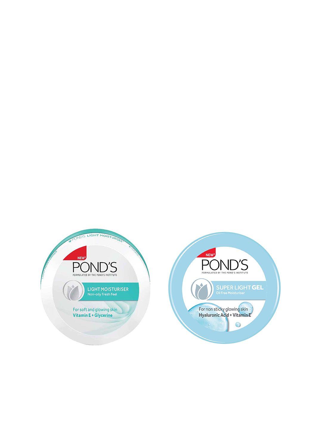 ponds-set-of-non-oily-light-&-super-light-gel-oil-free-moisturisers
