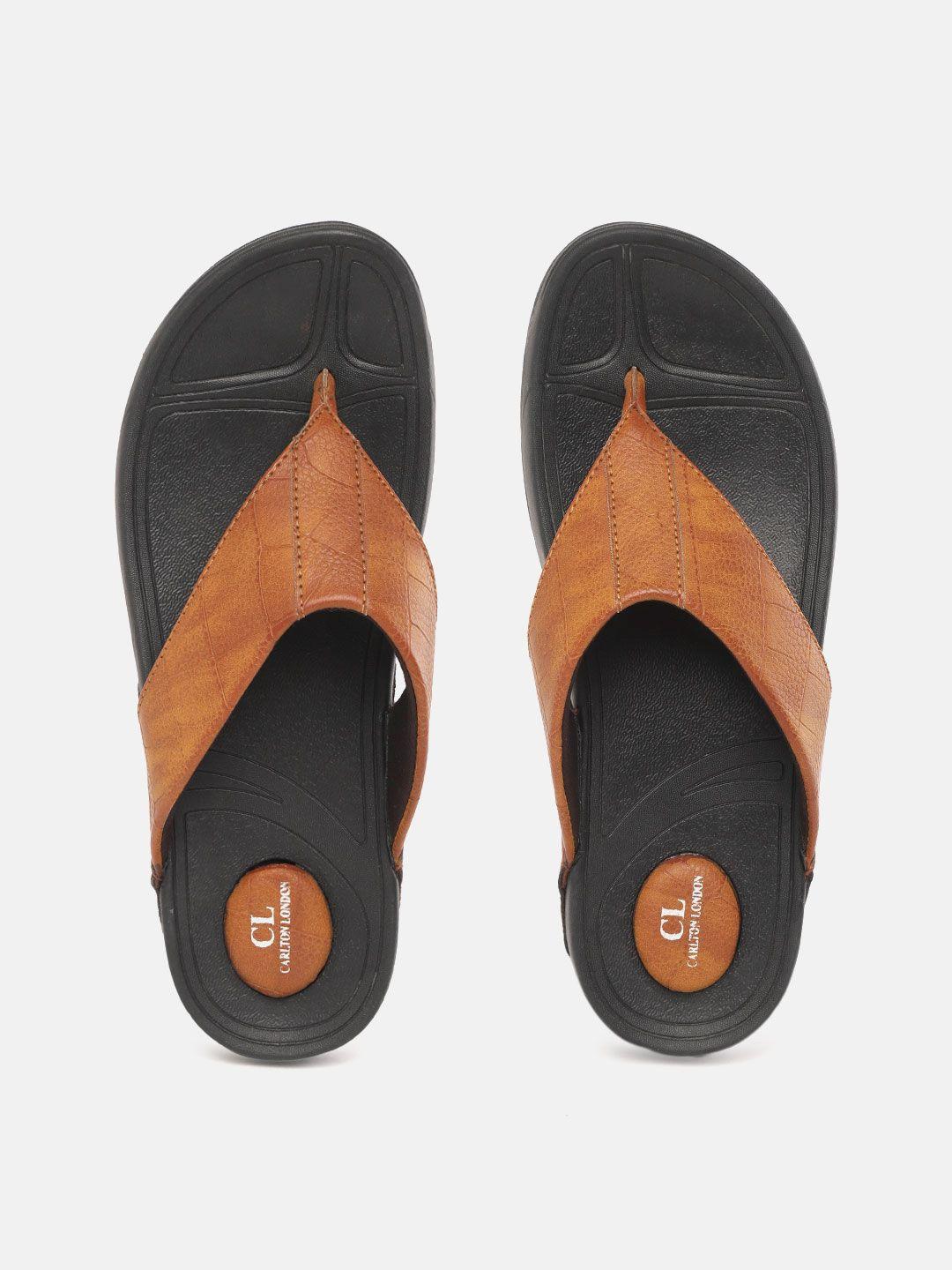 carlton-london-men-tan-brown-croc-textured-comfort-sandals