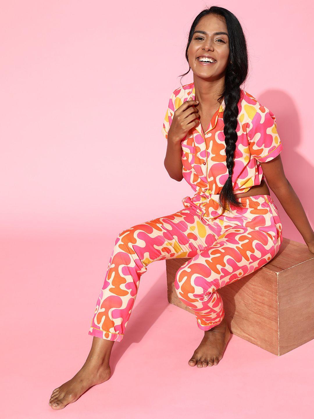 erotissch-women-beige-&-pink-printed-pyjamas-set