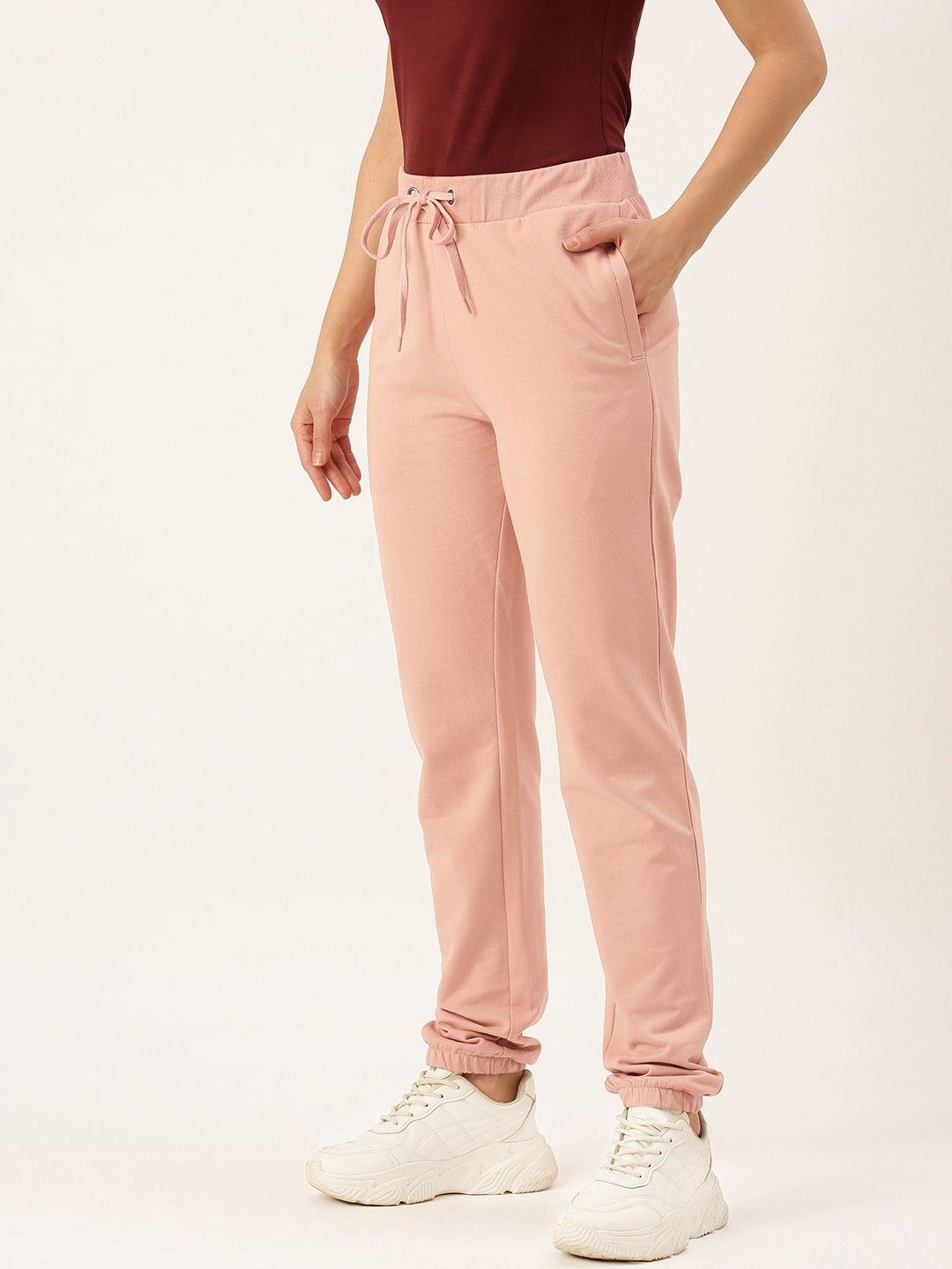 flying-machine-womens--pale-brown-solid-regular-joggers-track-pant