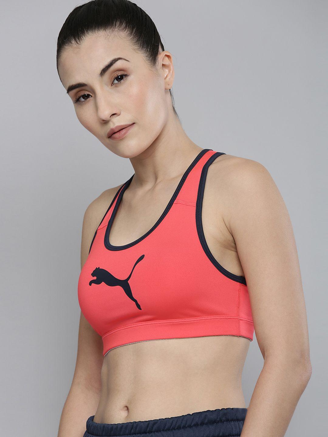 puma-red-solid-lightly-padded-full-coverage-mid-impact-4keeps-training-bra-52030489