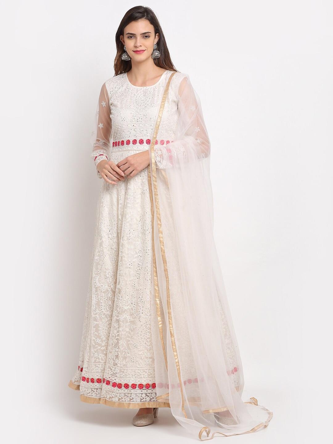 stylee-lifestyle-cream-coloured-&-pink-embroidered-semi-stitched-dress-material