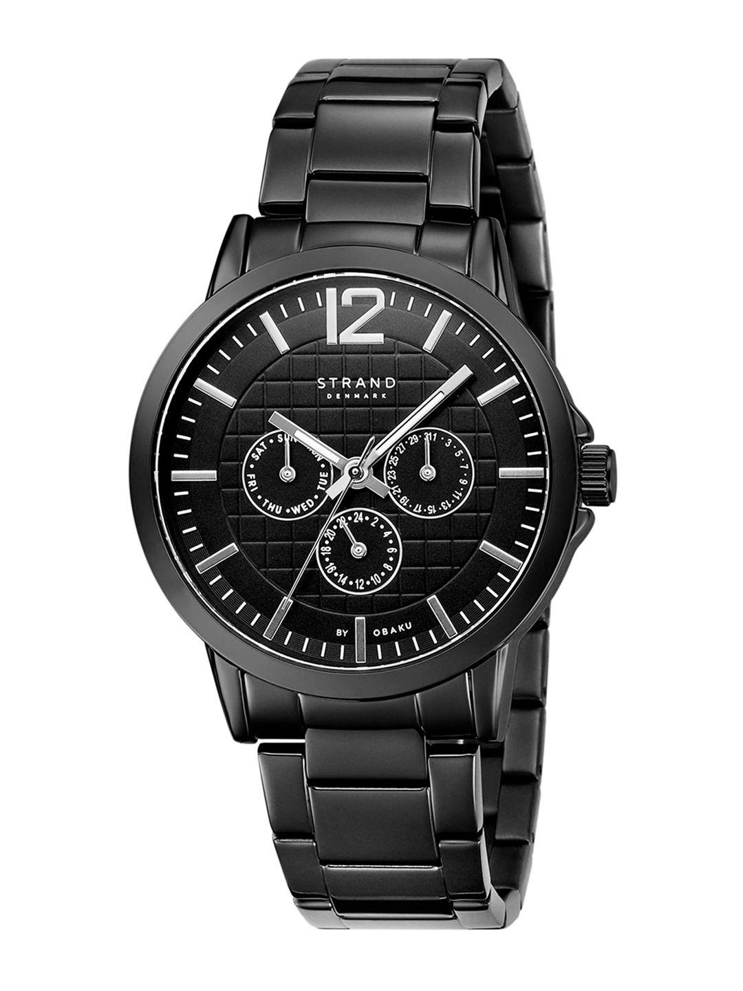 strand-by-obaku-men-black-brass-embellished-dial-stainless-steel-strap-analogue-watch