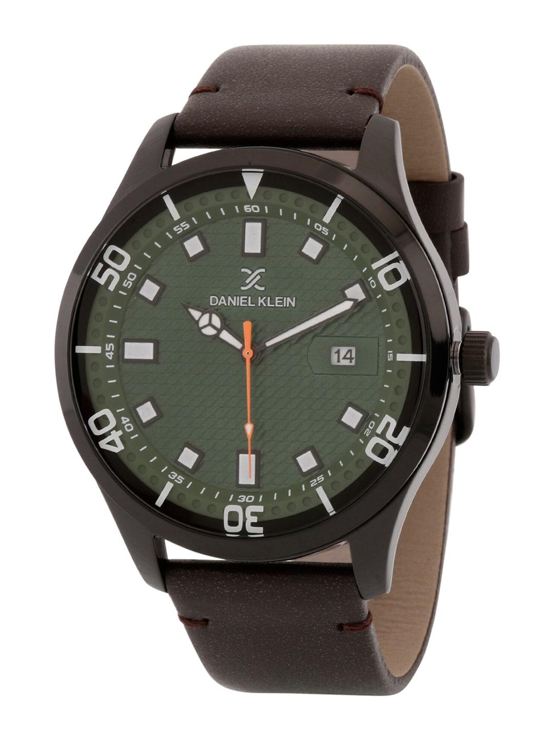 daniel-klein-men-green-dial-&-brown-leather-straps-analogue-watch-dk-1-12611-5