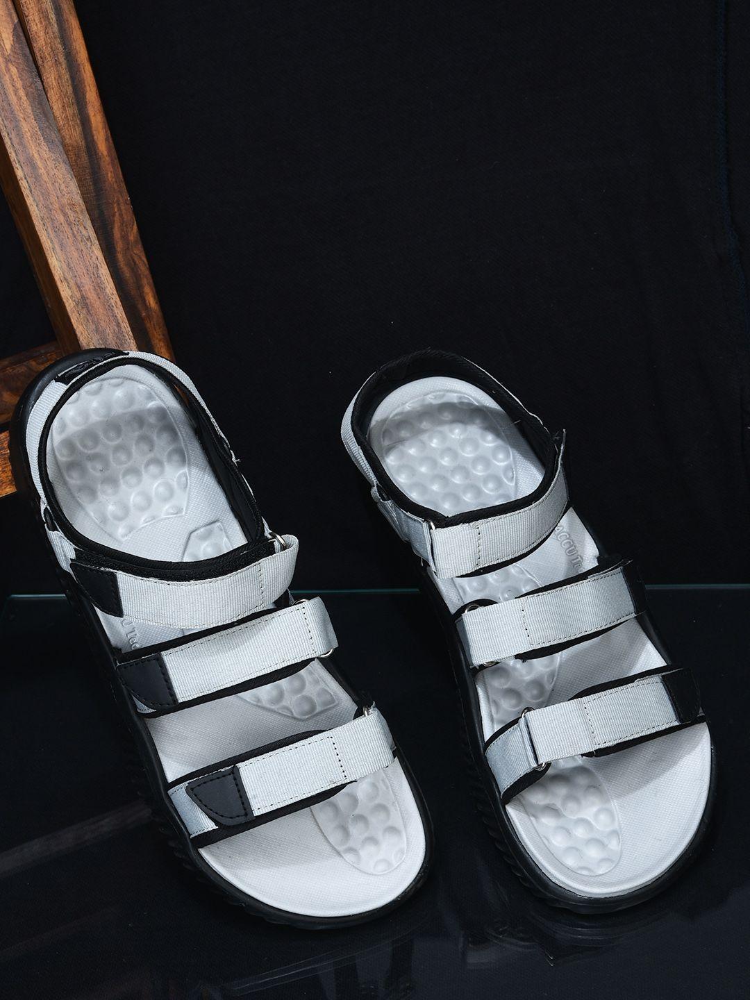 liberty-men-grey-&-black-mesh-sports-sandals
