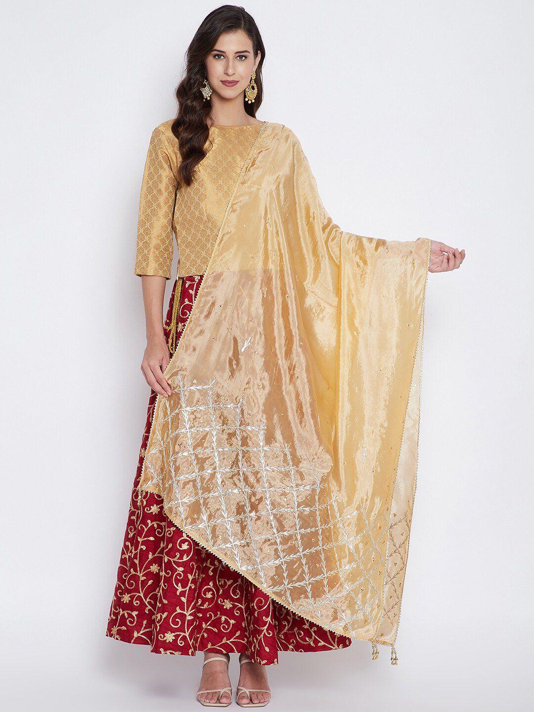 clora-creation-beige-&-white-embroidered-dupatta-with-sequinned