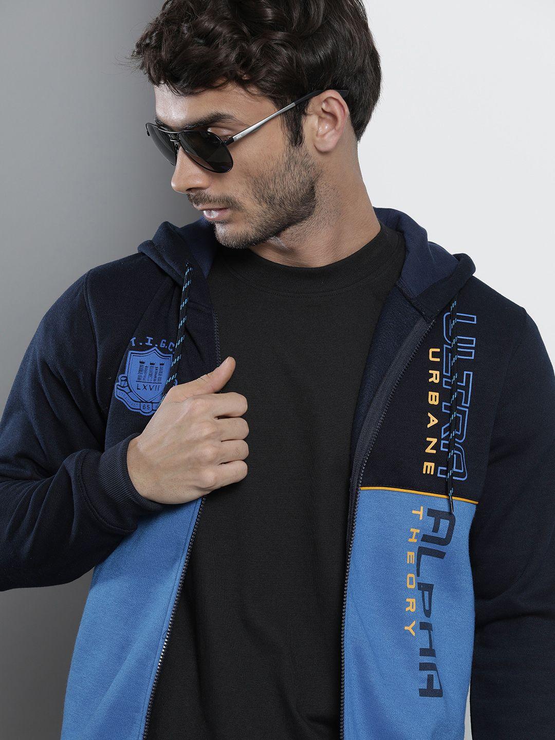 the-indian-garage-co-men-navy-blue-colourblocked-hooded-sweatshirt