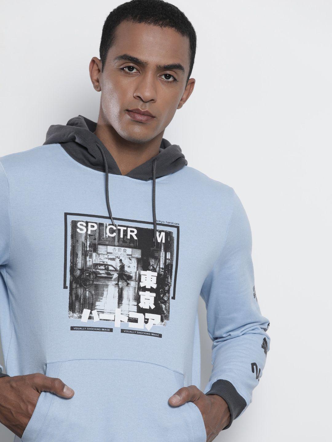 the-indian-garage-co-men-blue-printed-hooded-sweatshirt