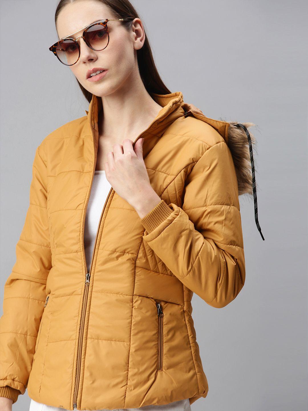 voxati-women-mustard-open-front-jacket