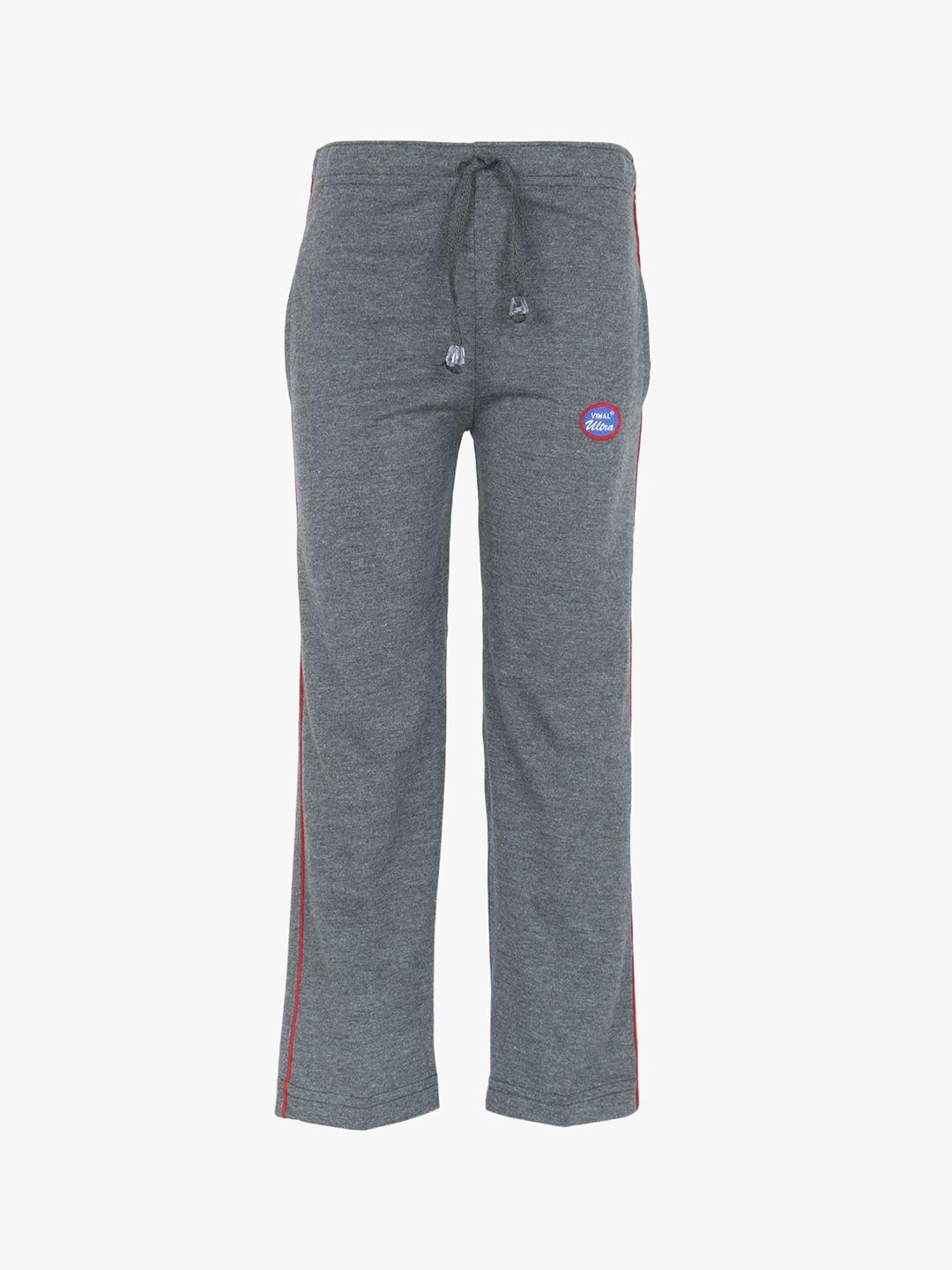 vimal-jonney-unisex-kids-grey-solid-cotton-track-pants