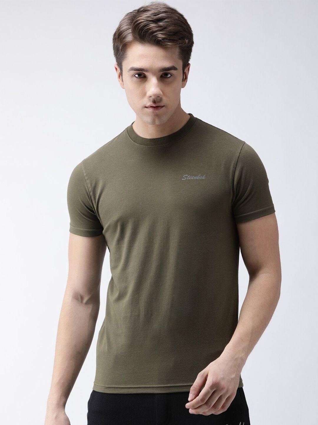 steenbok-men-olive-green-pockets-slim-fit-t-shirt