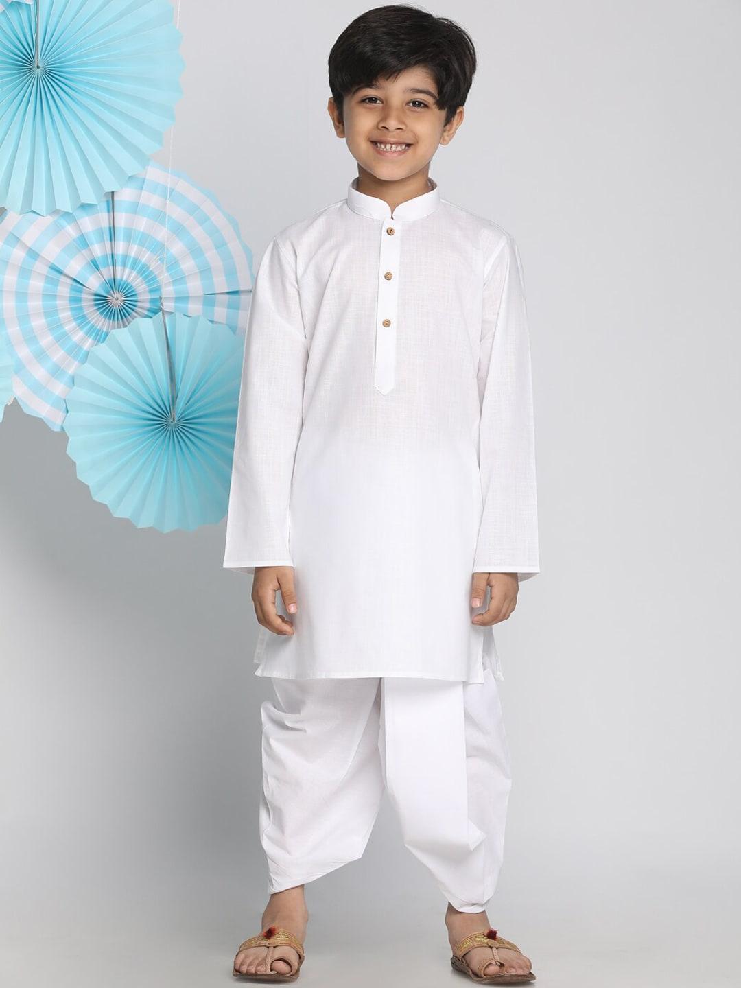 vastramay-boys-white-kurta-with-dhoti-pants