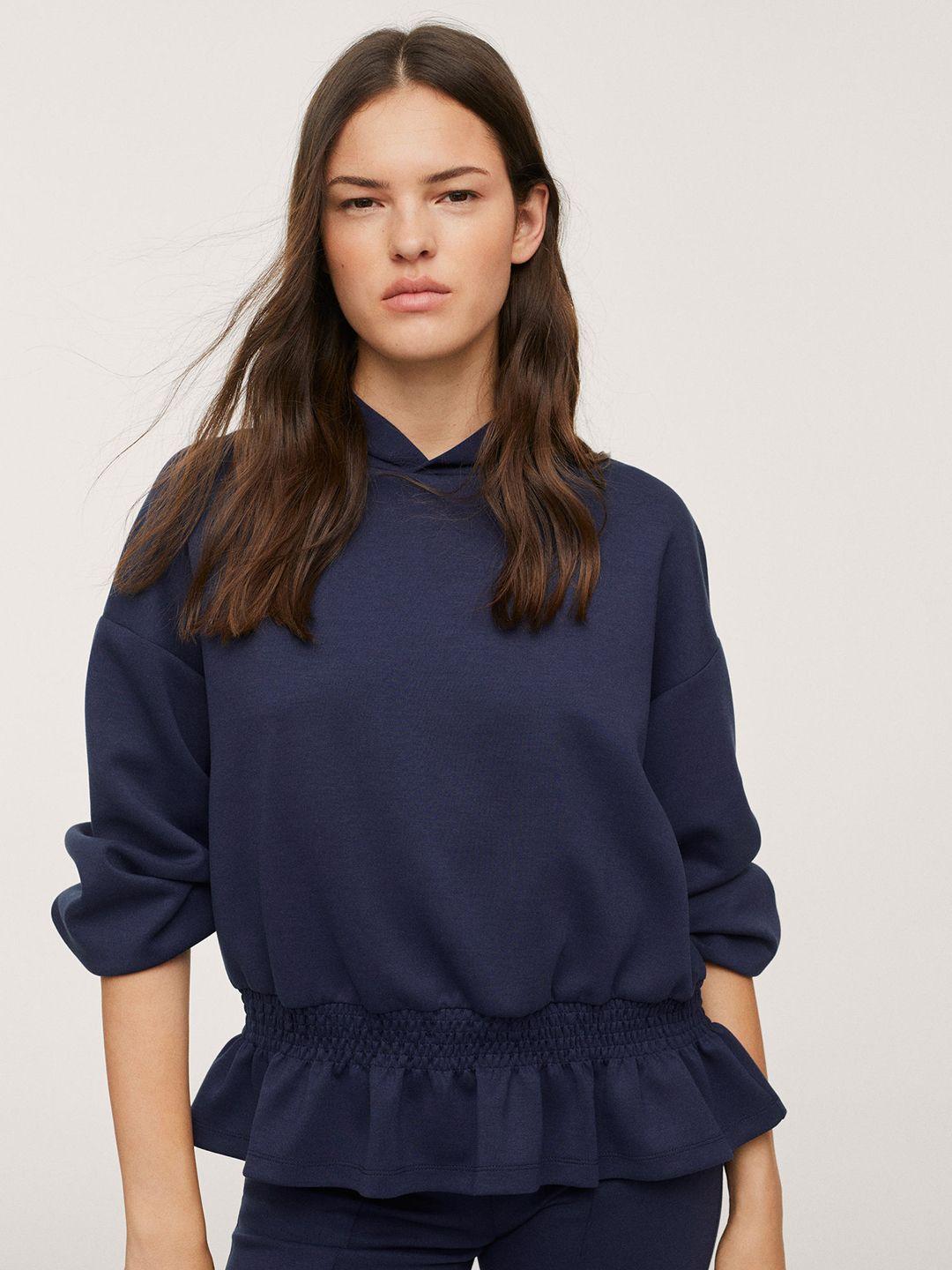 mango-women-navy-blue-solid-hooded-sweatshirt