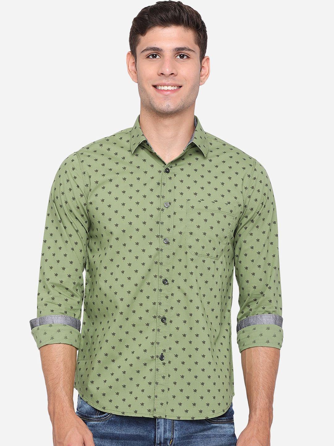 greenfibre-men-green-slim-fit-floral-printed-casual-shirt