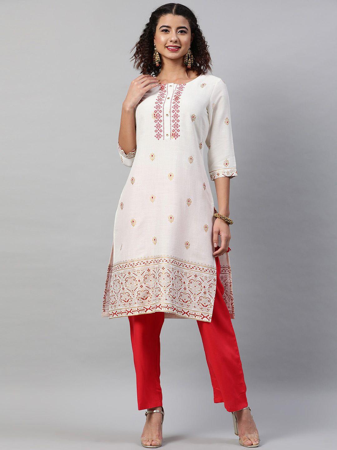 street-9-women-white-floral-embroidered-regular-kurta-with-trousers