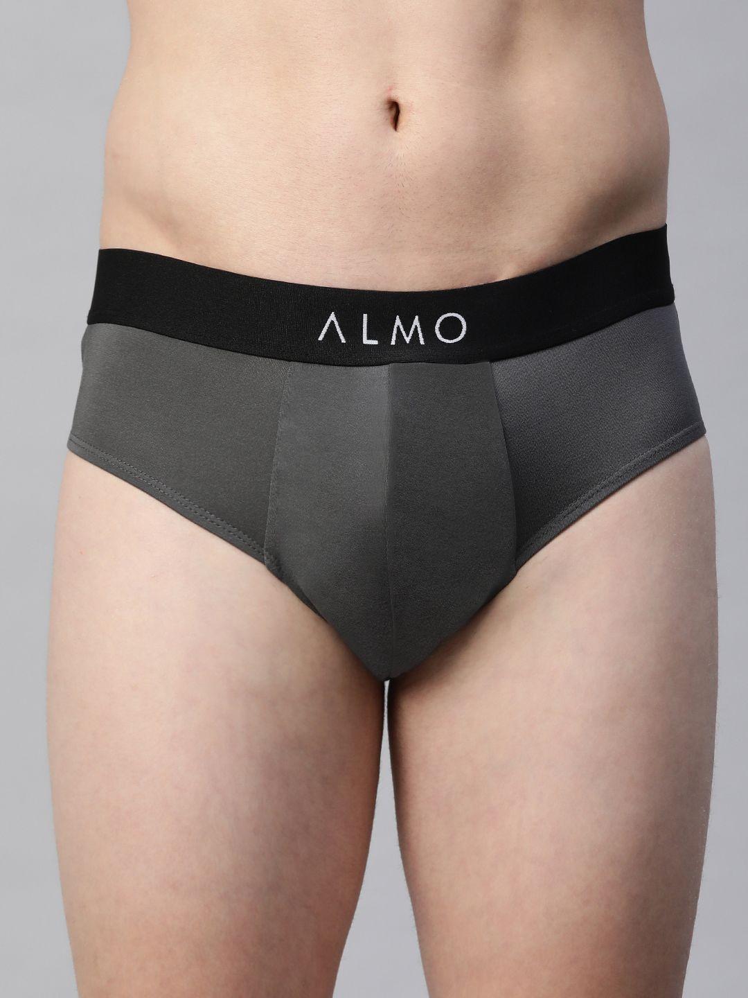 almo-wear-men-grey-&-black-solid-anti--microbial-basic-briefs---dario-b-103