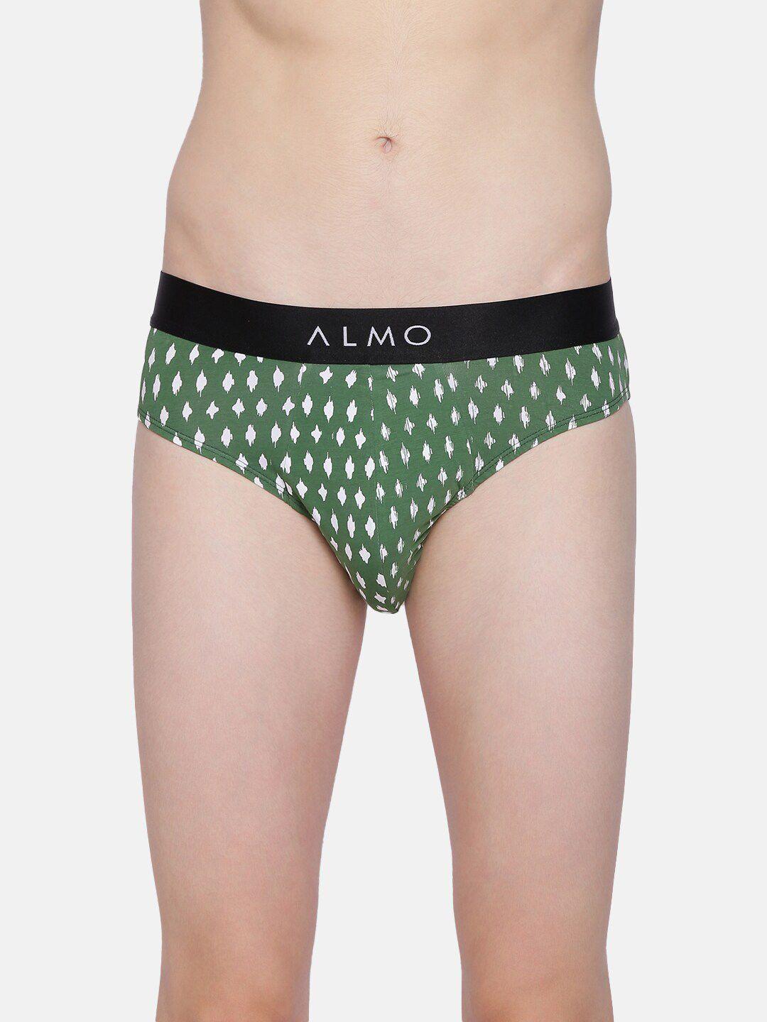 almo-wear-men-green-&-white-printed-organic-cotton-basic-briefs