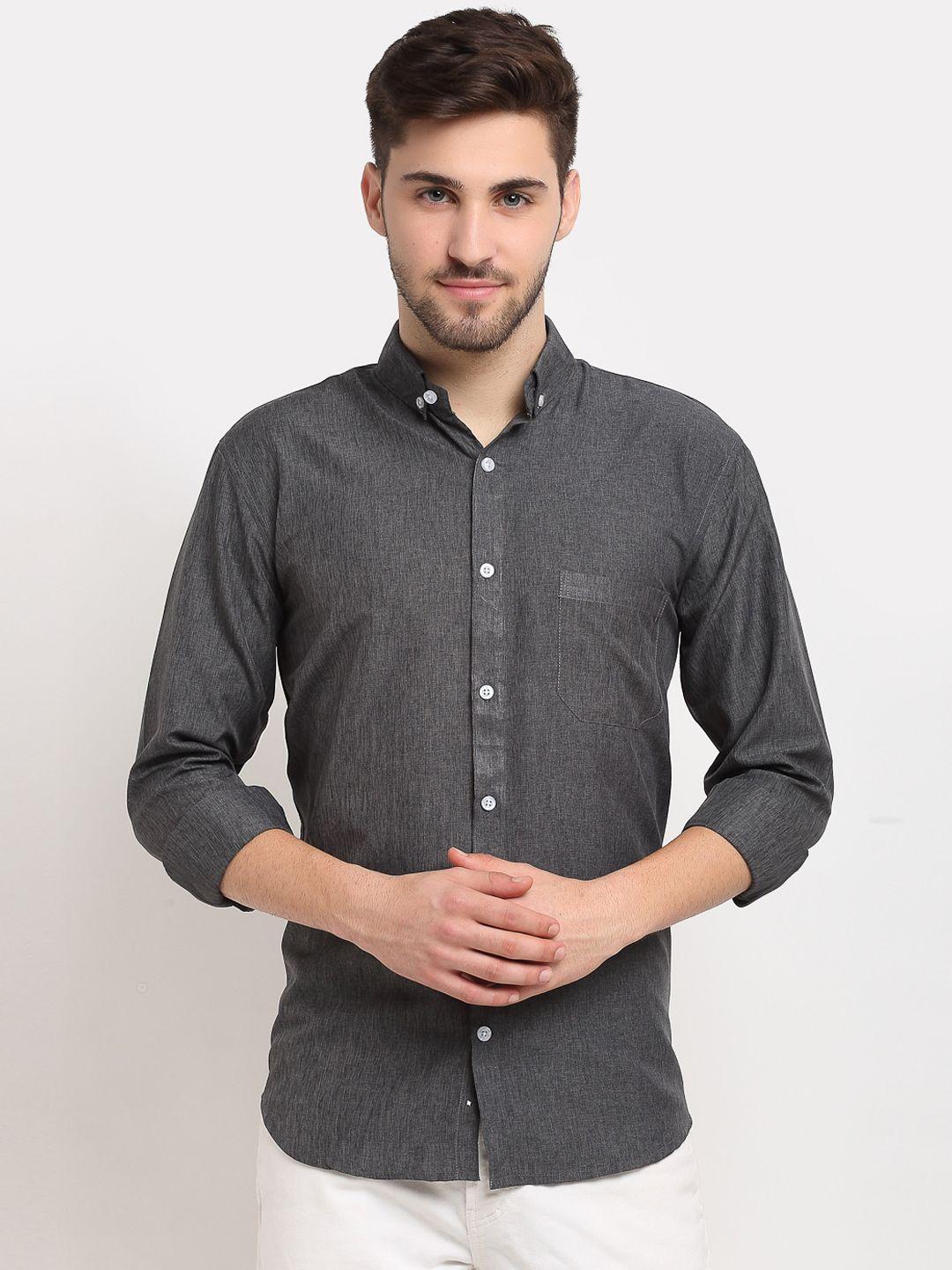 jainish-men-charcoal-opaque-casual-shirt