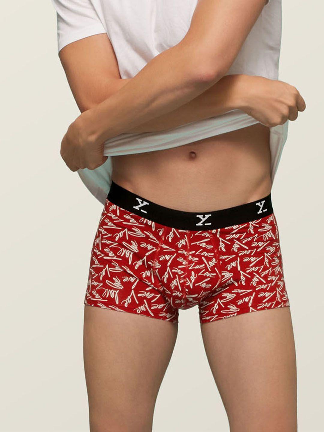 xyxx-men-red-&-white-printed-shuffle-intellisoft-antimicrobial-micro-modal-trunks-xytrnk86