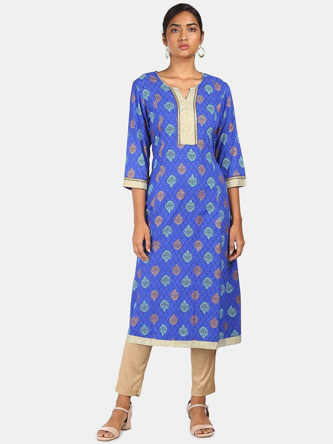 anahi-women-blue-ethnic-motifs-printed-a-line-kurta