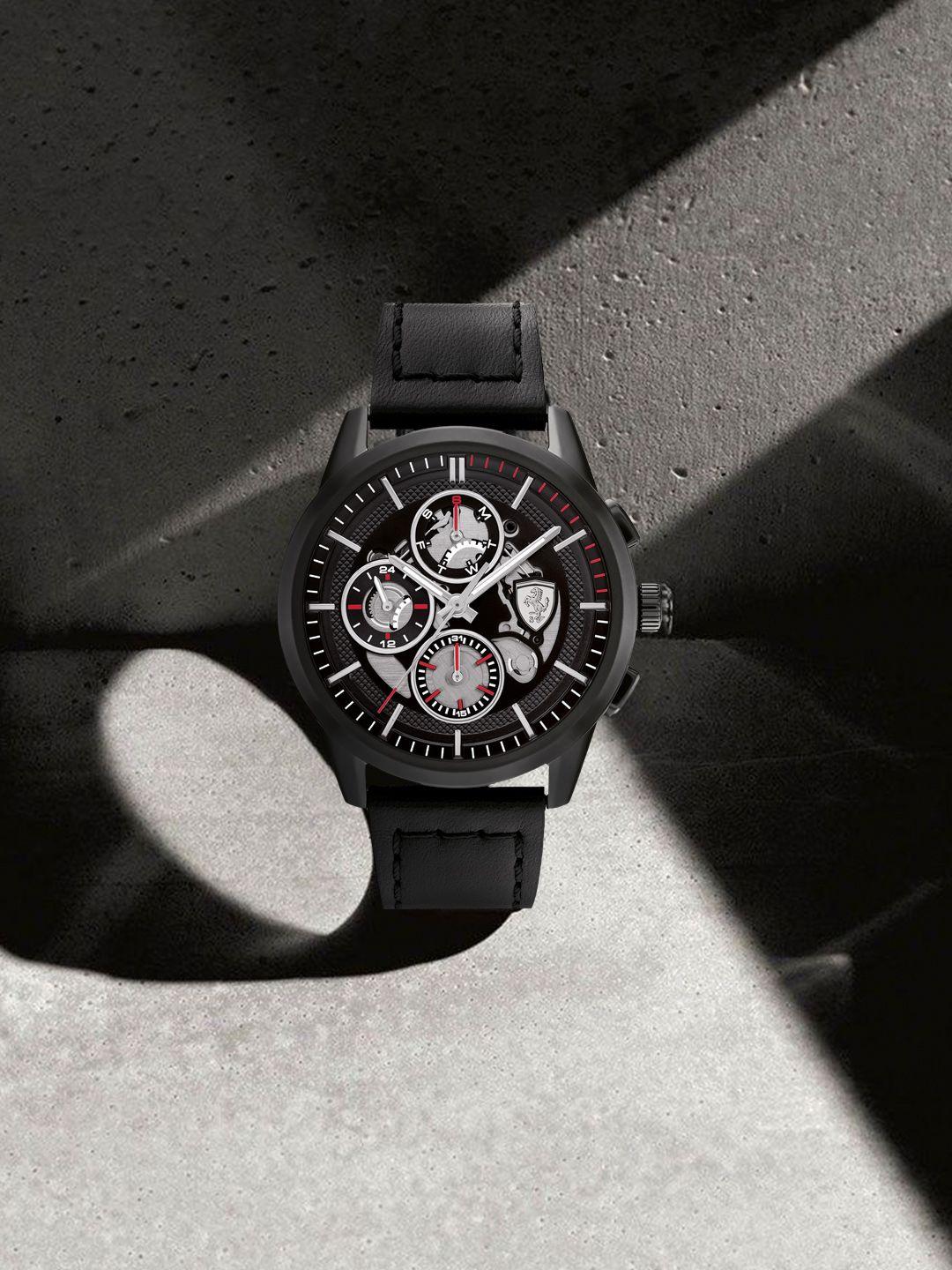 scuderia-ferrari-men-black-dial-&-leather-straps-analogue-multi-function-watch-0830829