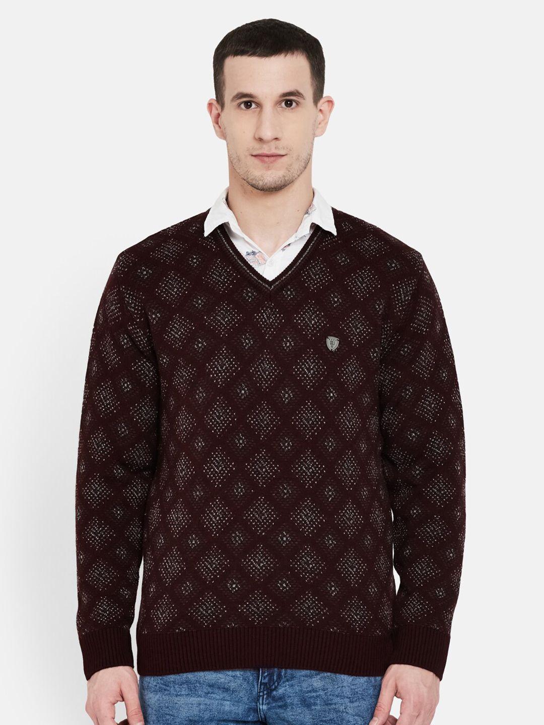 duke-men-maroon-printed-full-sleeve-pullover