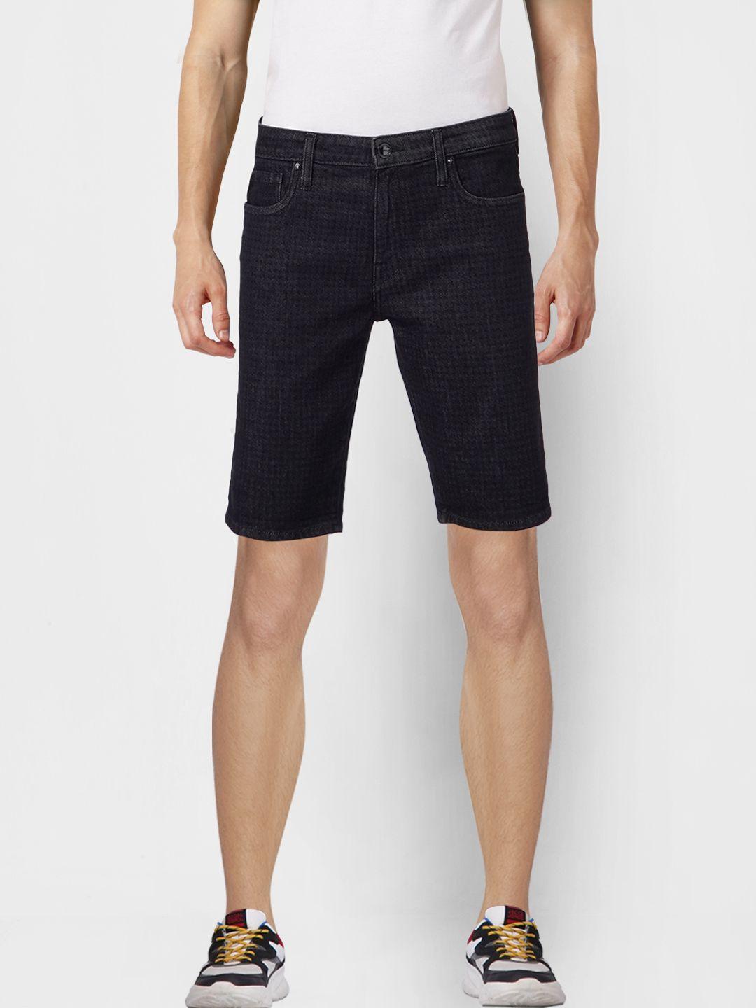 jack-&-jones-men-black-regular-shorts