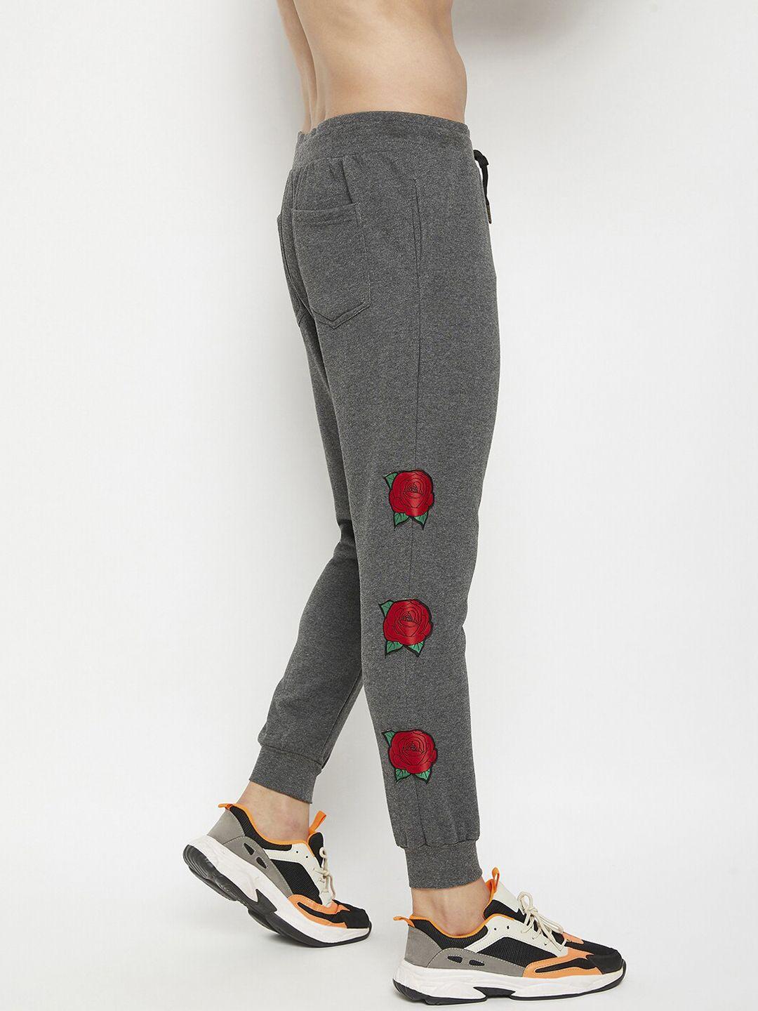 fugazee-men-charcoal-grey-solid-oversized-fit-pure-cotton-joggers