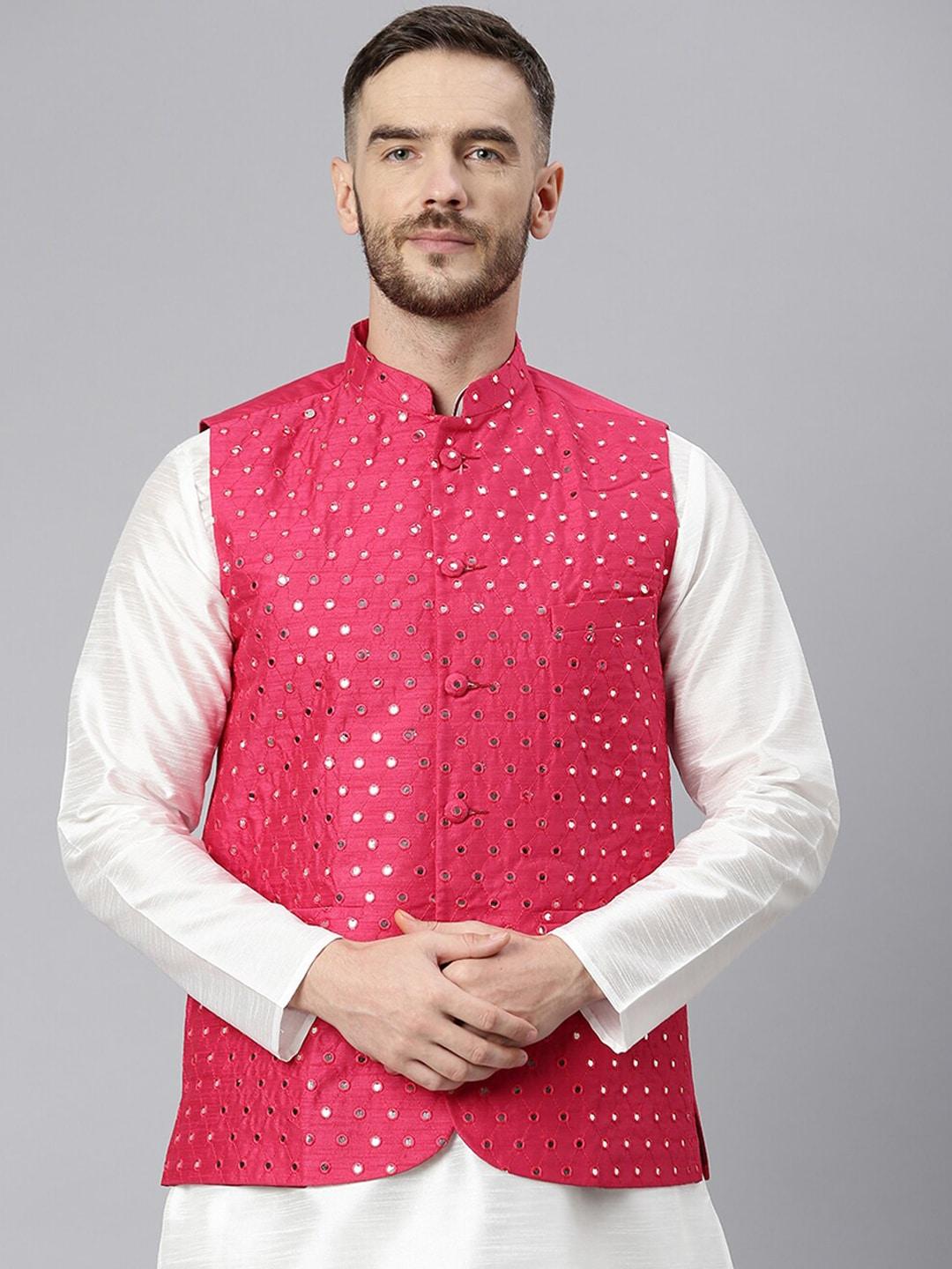 hangup-men-pink-embroidered-nehru-jacket