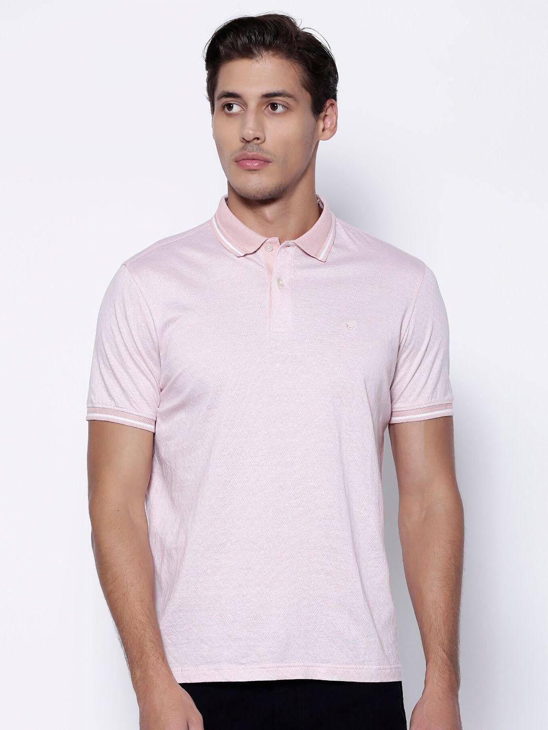 blackberrys-men-pink-polo-collar-slim-fit-cotton-pure-cotton-t-shirt