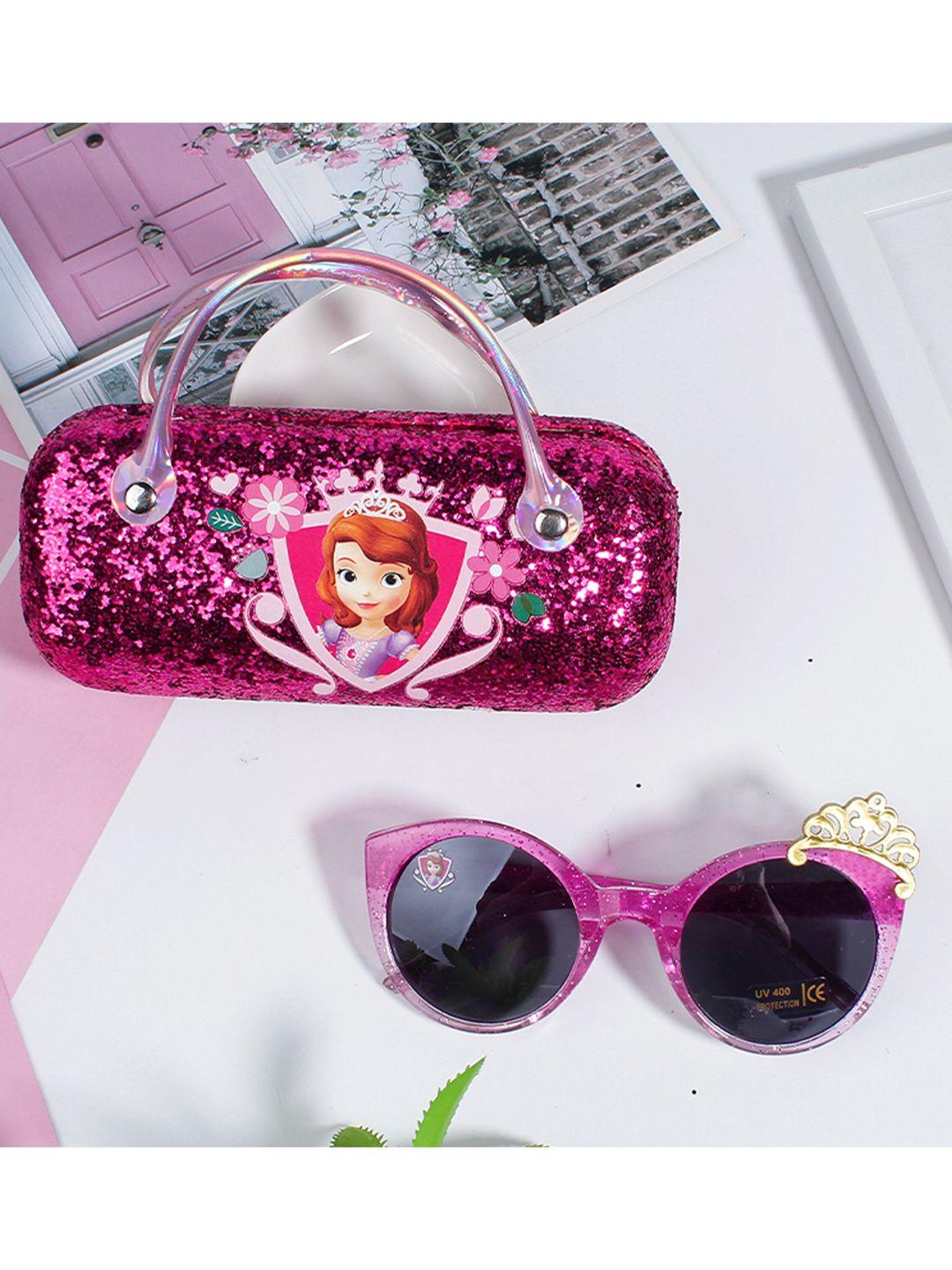 disney-girls-pink-sofia-round-sunglasses