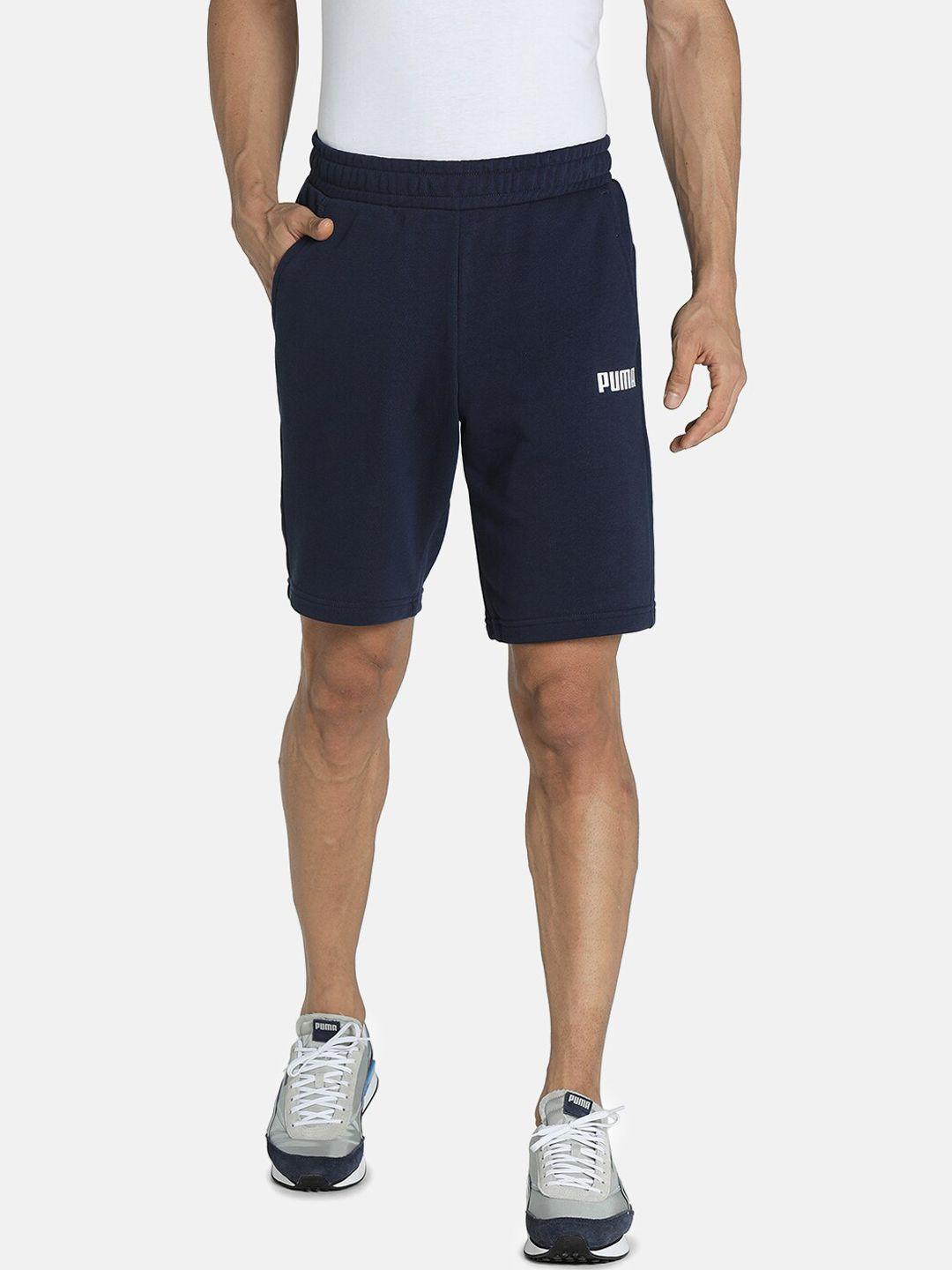 puma-men-navy-blue-&-white-essential-10-bermuda-shorts