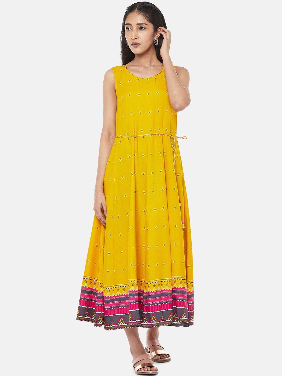 akkriti-by-pantaloons-yellow-midi-dress